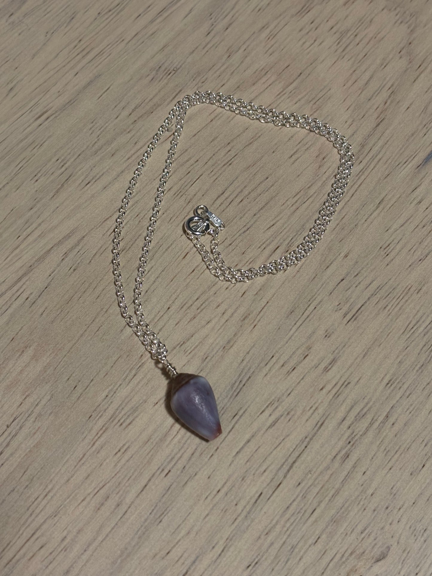 Purple Cone Shell Necklace
