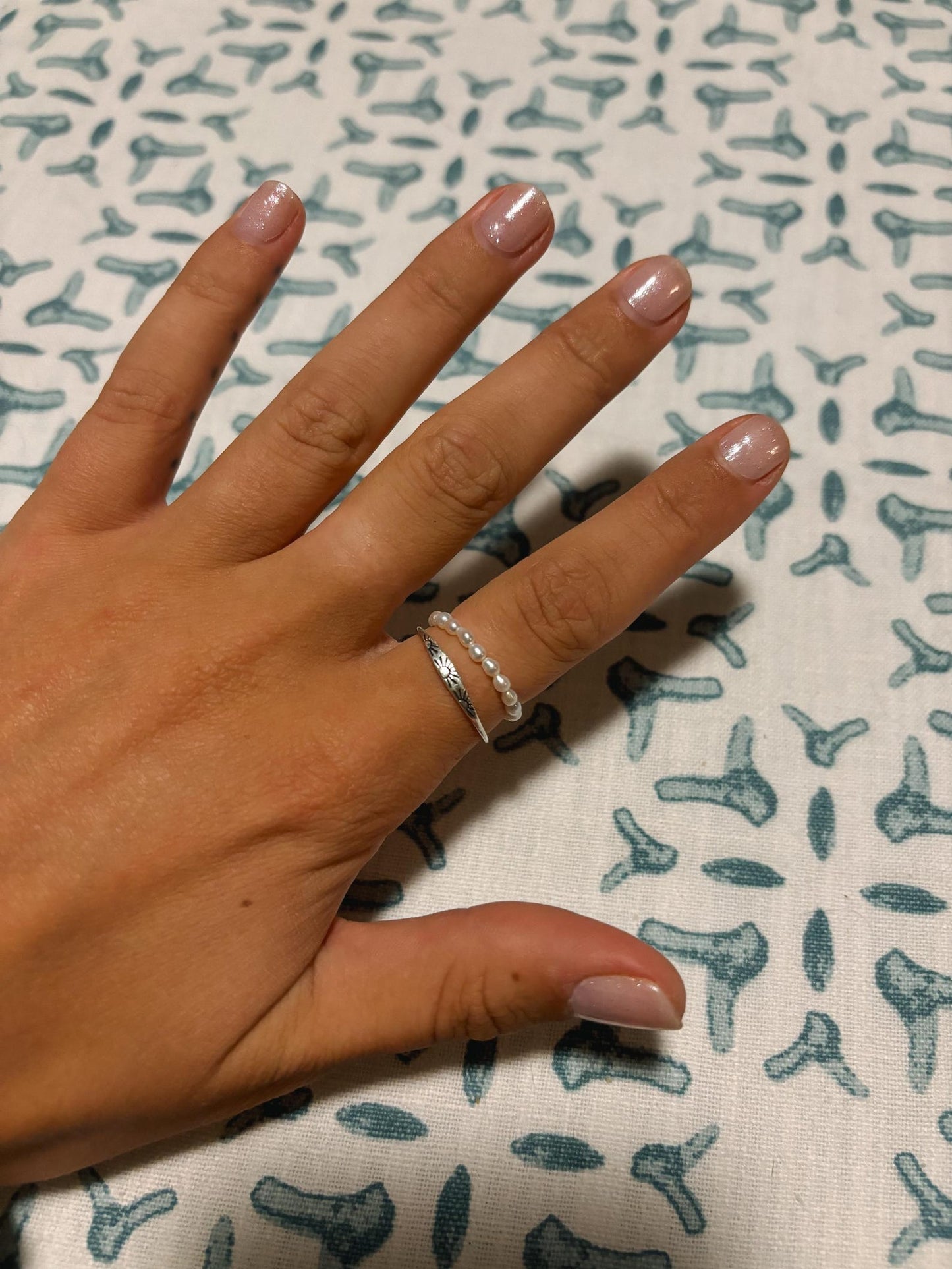 Vista Beaded Pearl Ring