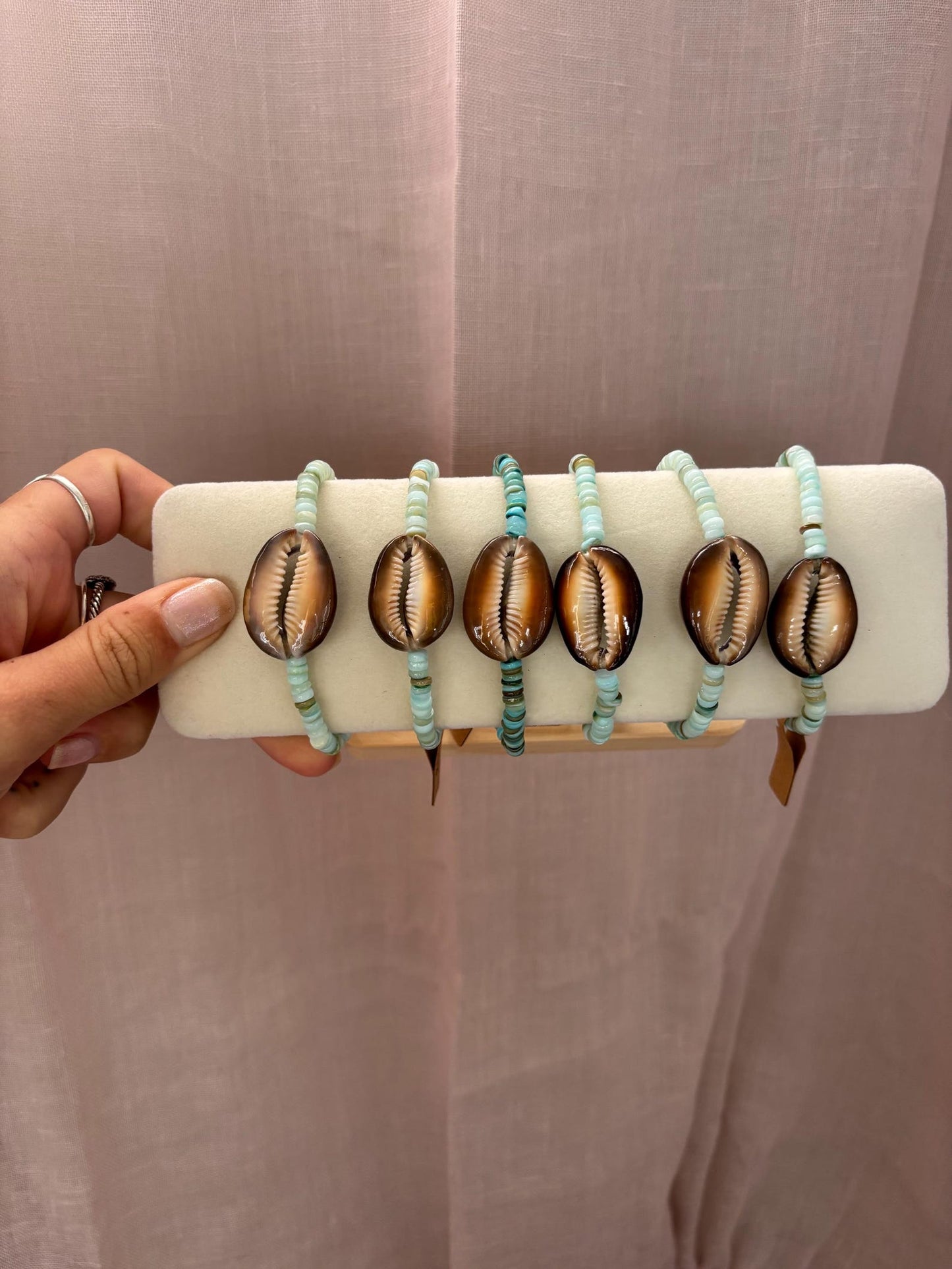 Zealand Beaded Cowrie Bracelet