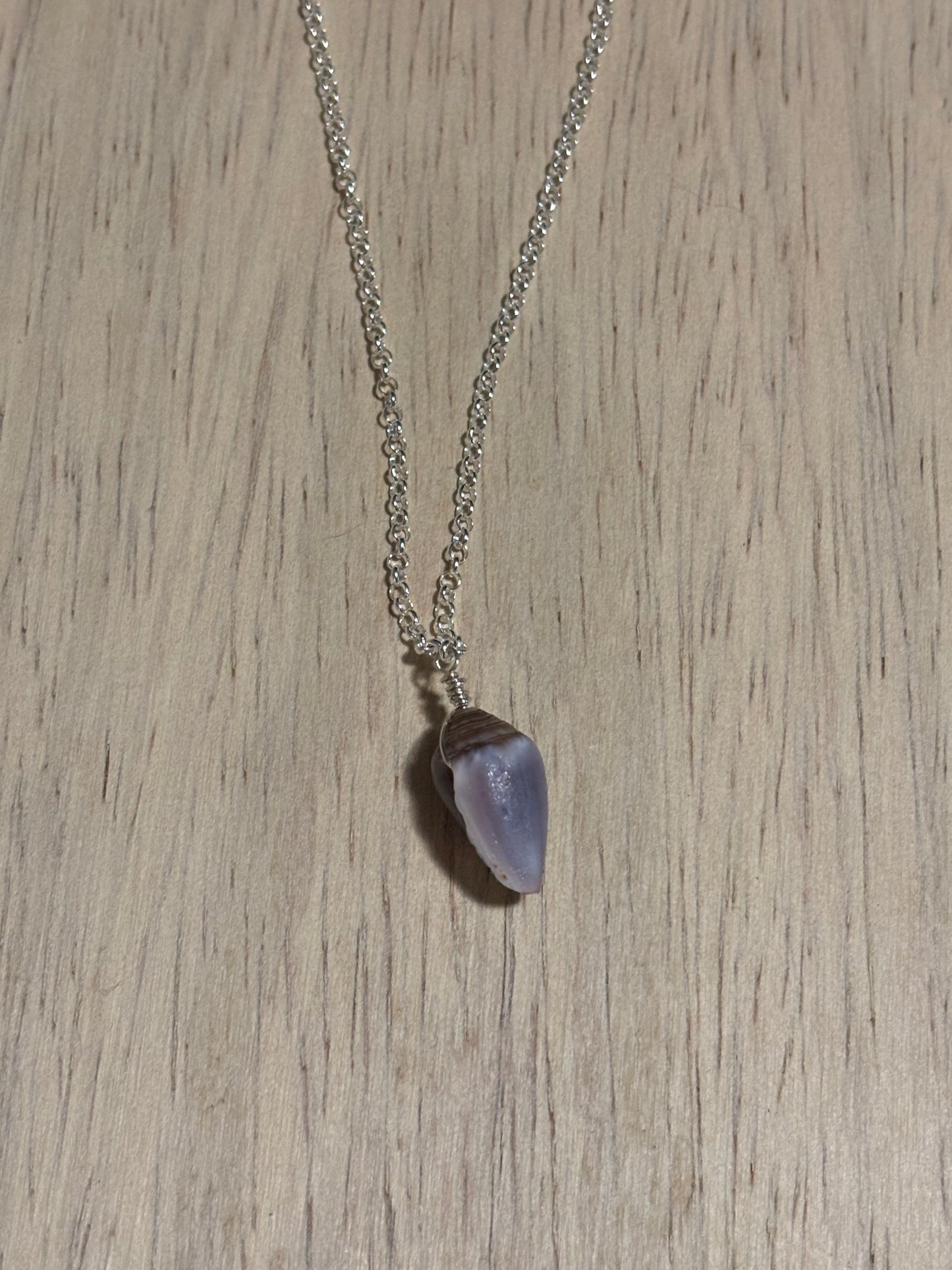 Purple Cone Shell Necklace