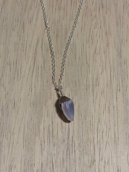 Purple Cone Shell Necklace