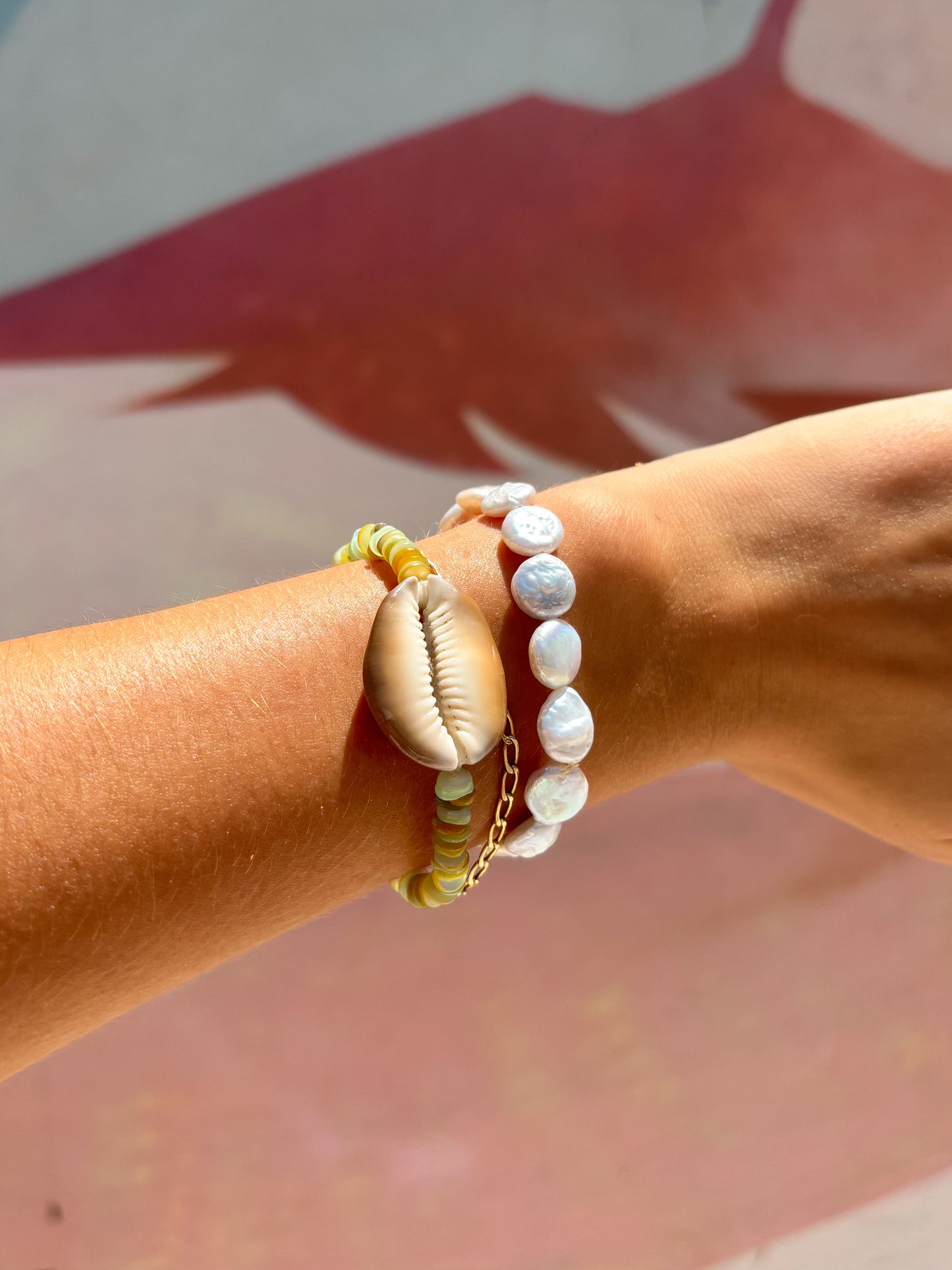 Zealand Beaded Cowrie Bracelet