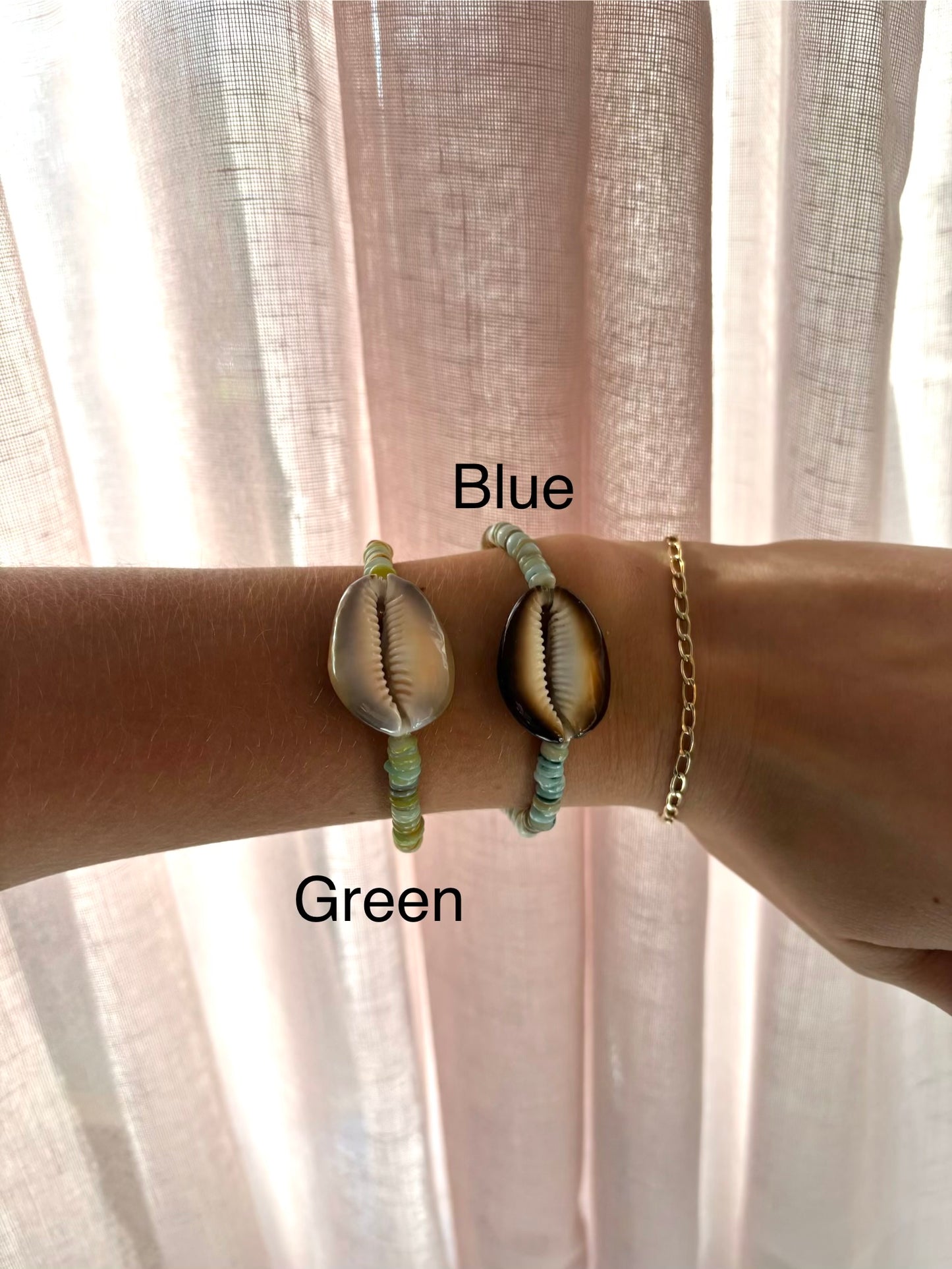 Zealand Beaded Cowrie Bracelet