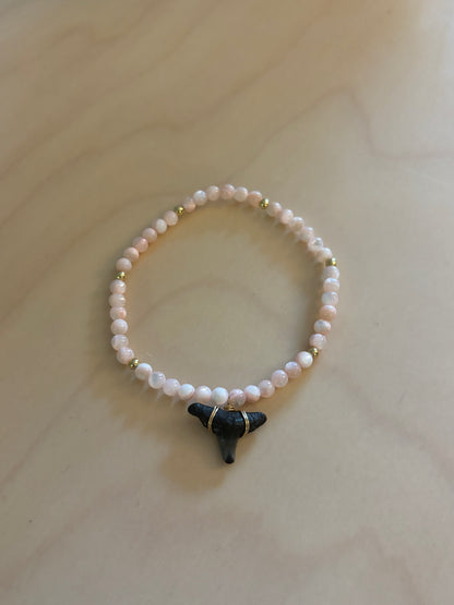 Mother of Pearl Shark Tooth Bracelet